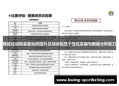 智能化训练装备如何提升足球运动员个性化发展与数据分析能力
